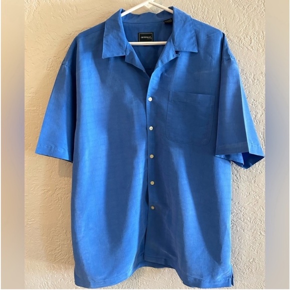 Bolle royal blue short sleeve men's shirt size L - Picture 3 of 10